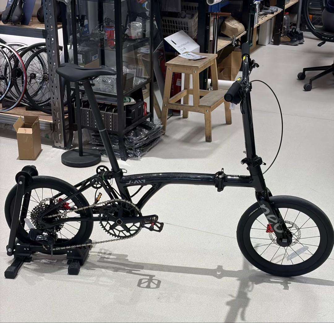 希少フルカーボンフレーム電子変速 brompton同類16インチ折りたたみ自転車