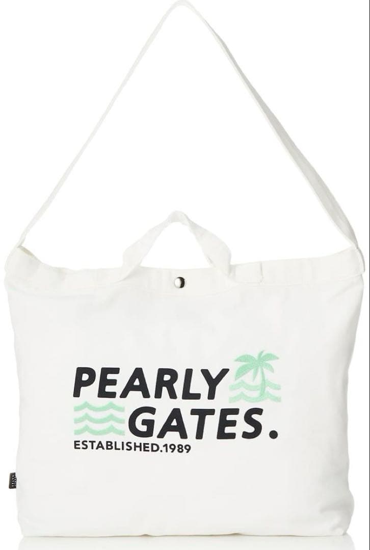 新品 PEARLY GATES トートバッグ ペールカラーシリーズ ホワイト