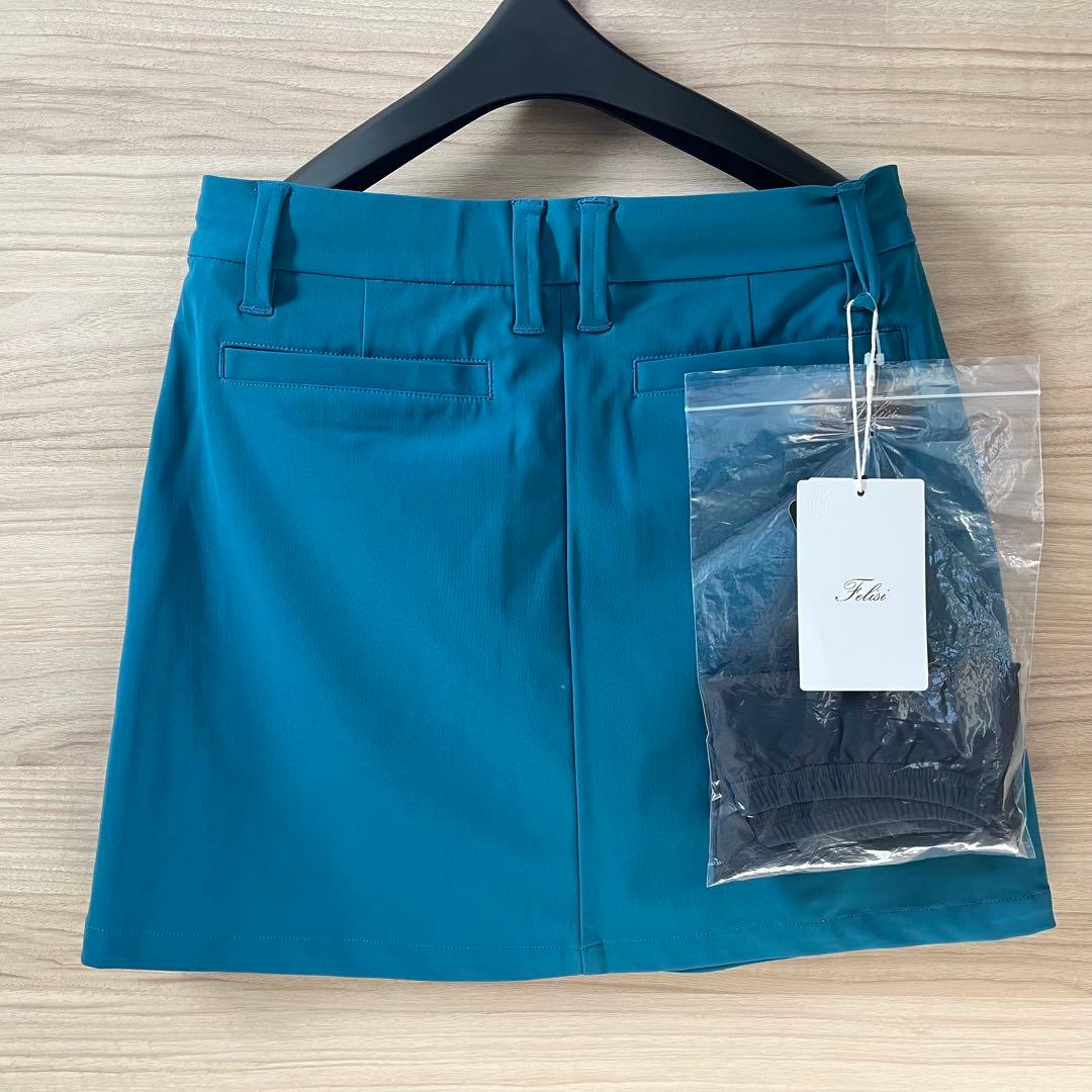 新品★55,000円 BRIEFING&Felisi 上下２枚セット 青緑 S