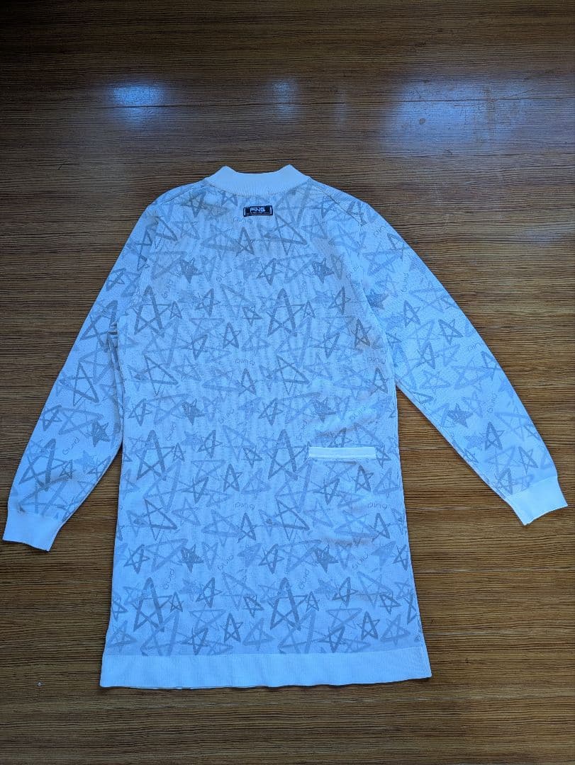 新品 未使用　ピン 長袖 ニットワンピース
