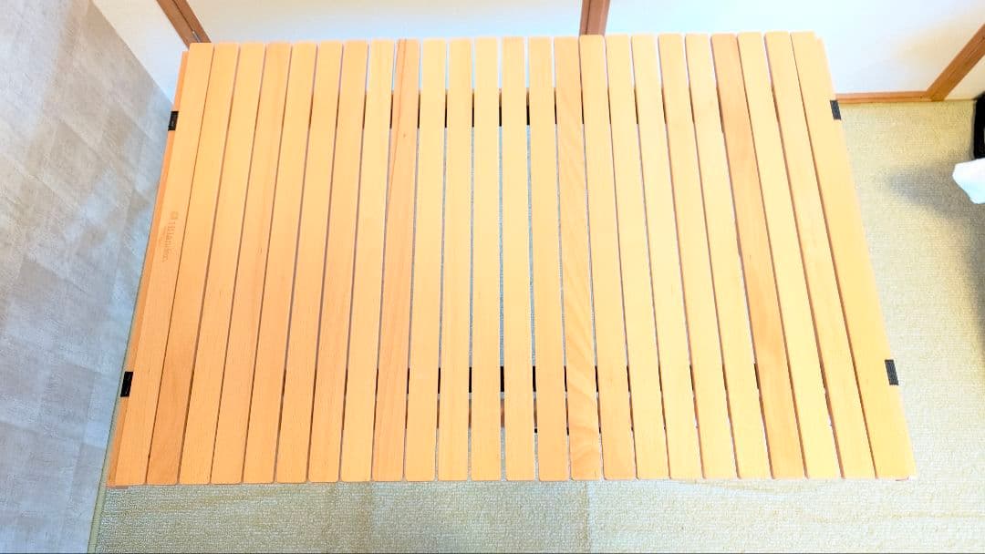 Hilander　ウッドロールトップテーブル　90X60　美品