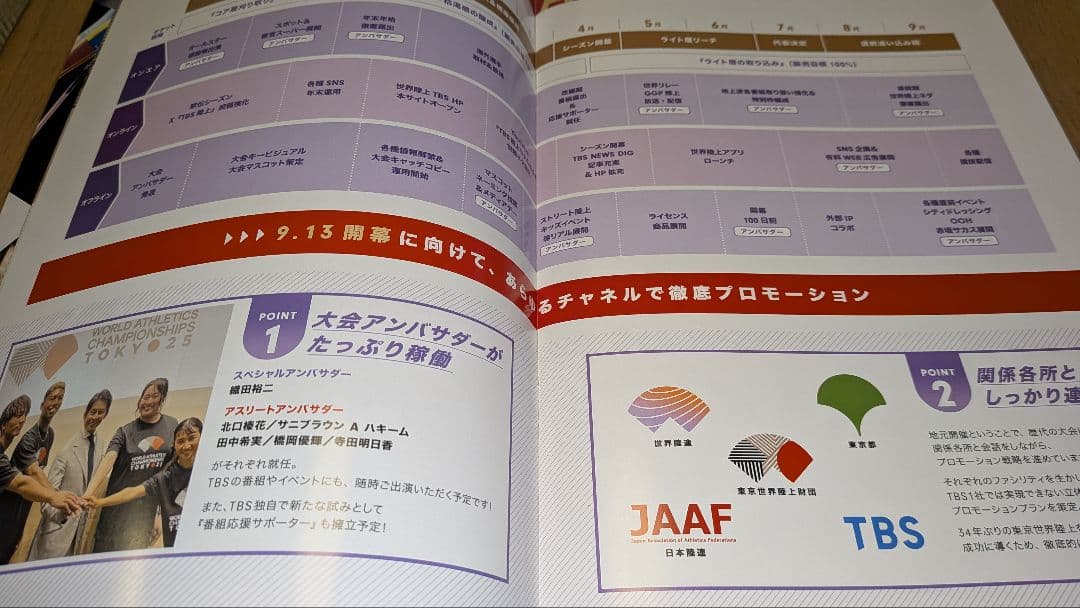 三連休お値下げ　東京2025世界陸上 パンフレット 国立競技場