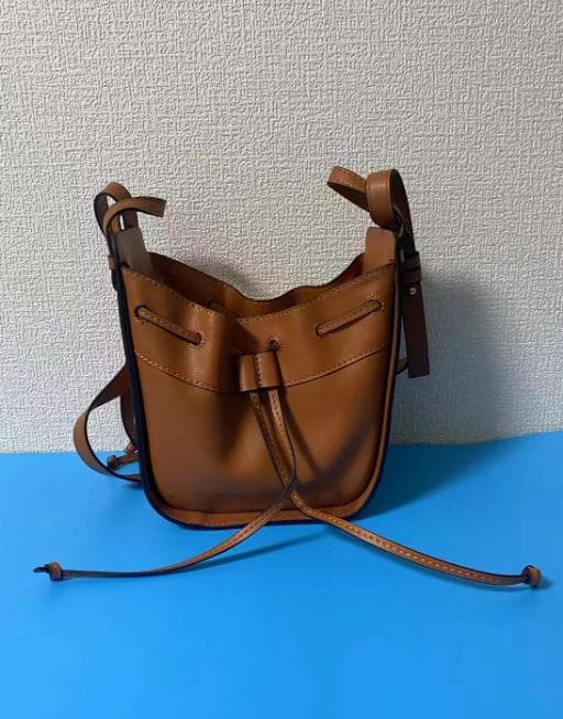 LOEWE ロエベ ハンモック ドローストリング ミニ バッグ ブラウン