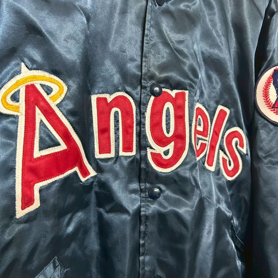 70〜80s mlb スタジャン angels felco サテン