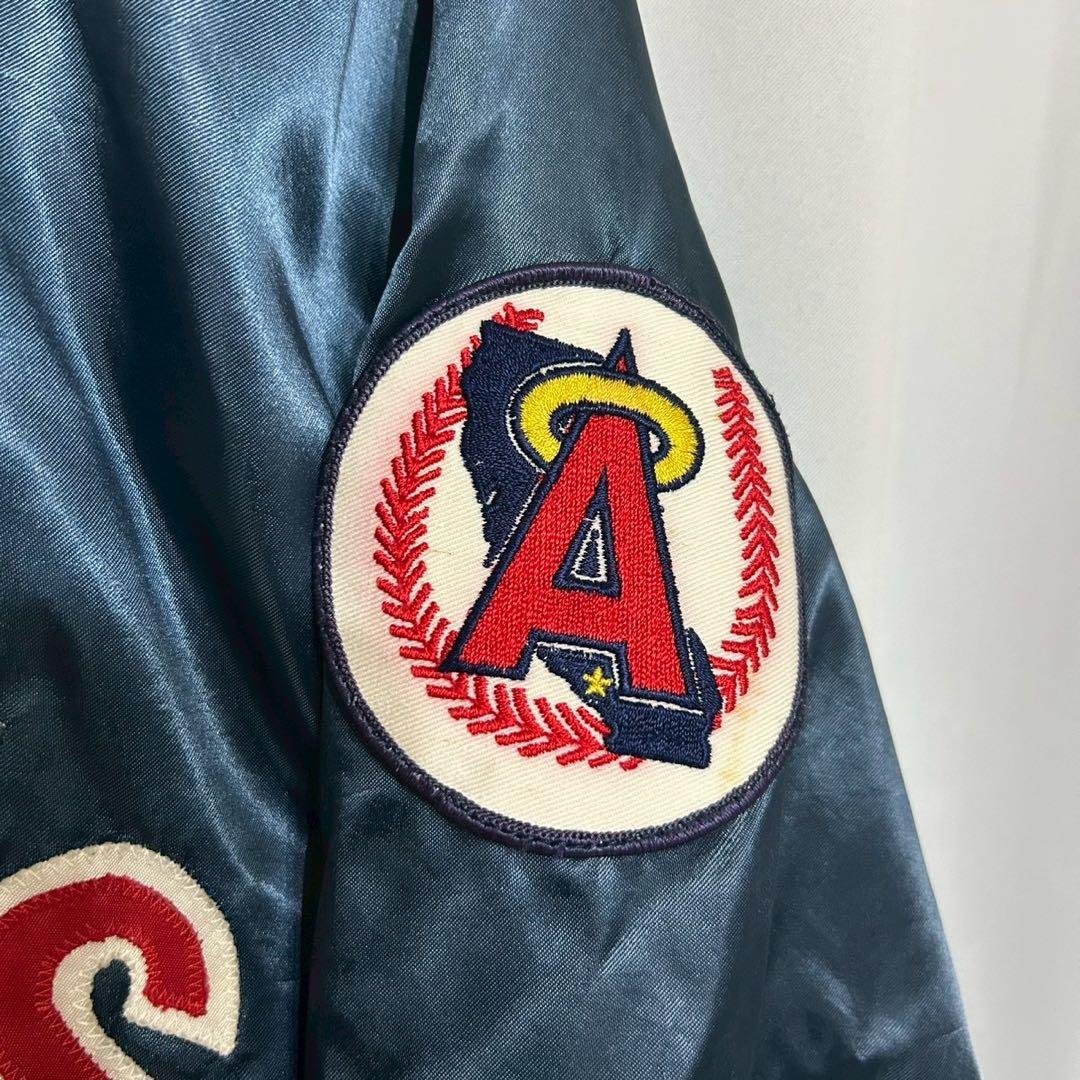 70〜80s mlb スタジャン angels felco サテン
