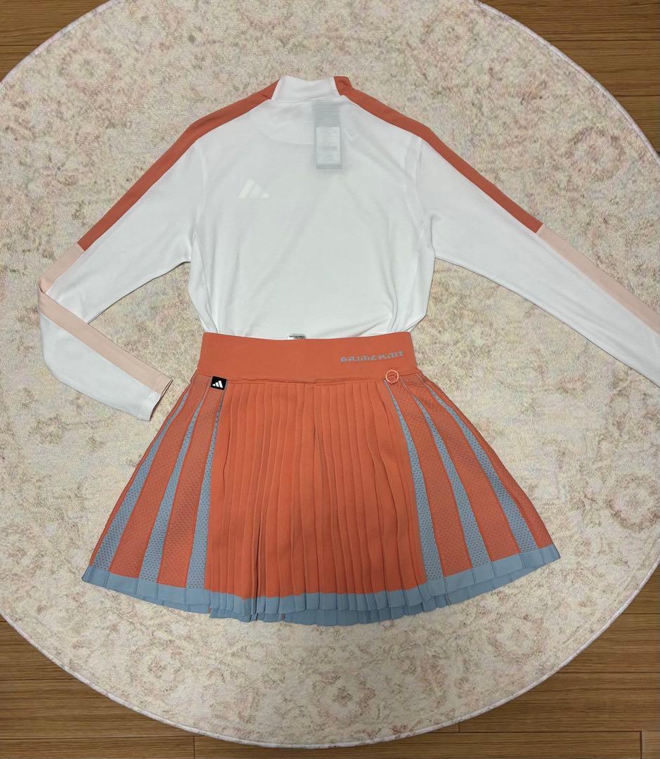 週末割✨アディダス 上下セット S 春モテコーデ　プリーツスカート　モックネック