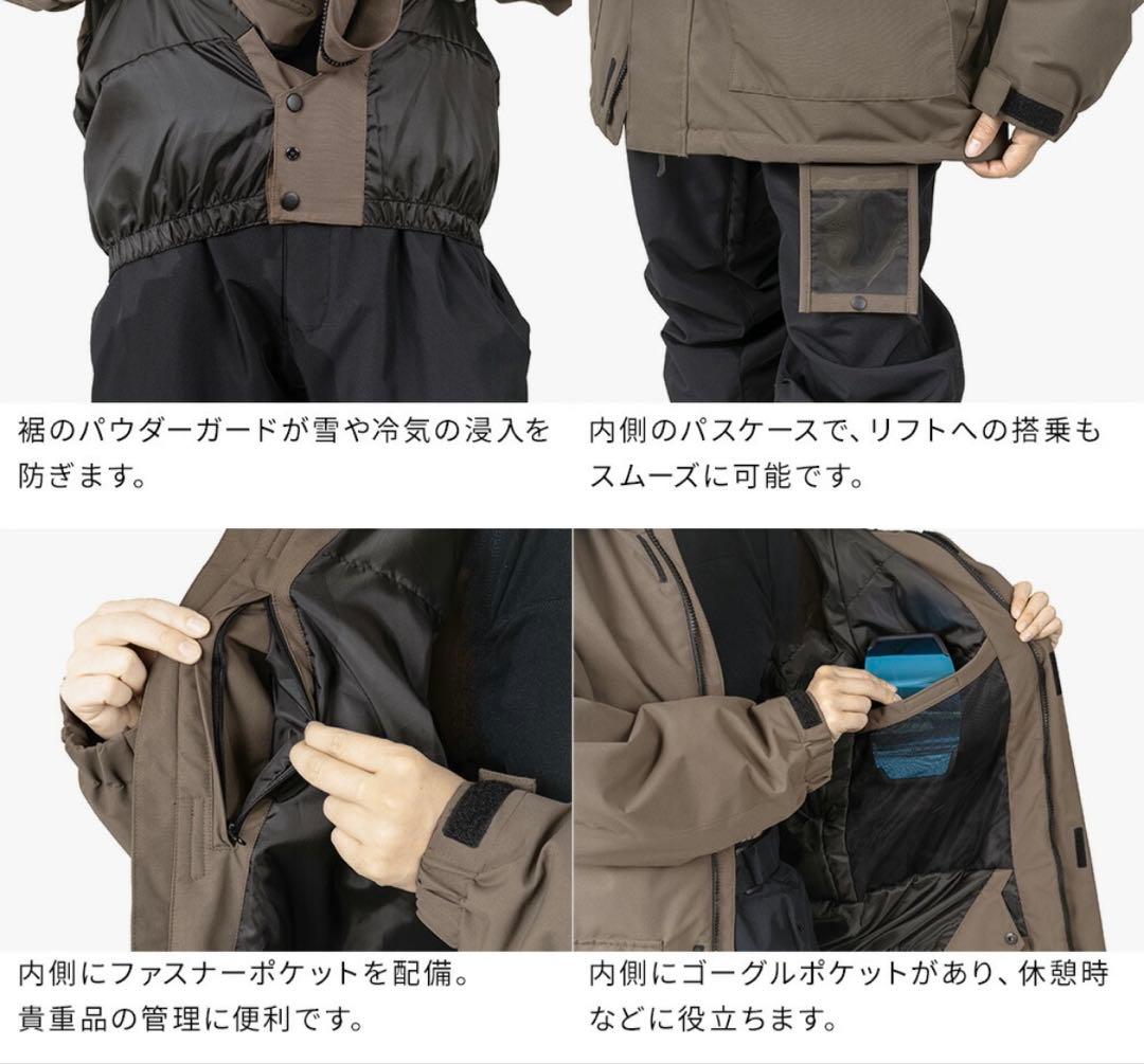 BOARDEE スノーボードウェア 上下セット ピンク ブラック M