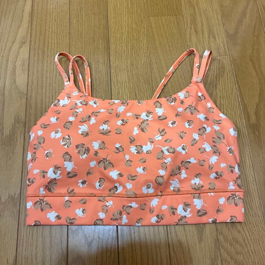 新品タグ付き　SUKALA スカーラ　花柄ブラトップ オレンジ　Mサイズ