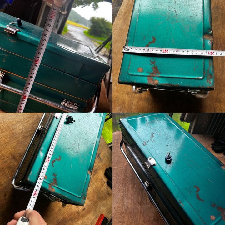 工具箱　昭和レトロ　リングスター　鍵付き
