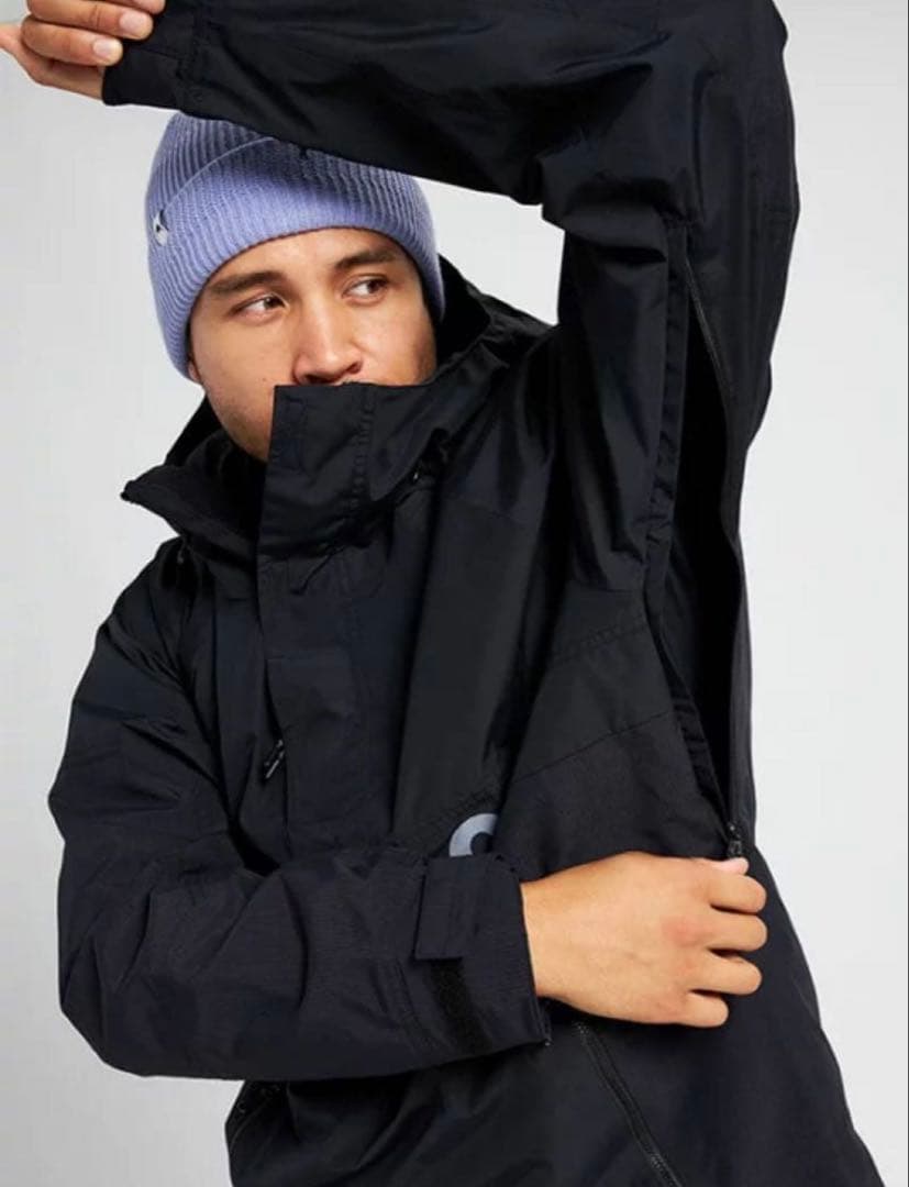 Burton アノラックジャケット　黒　スノボウェア　バートン　スノーウェア