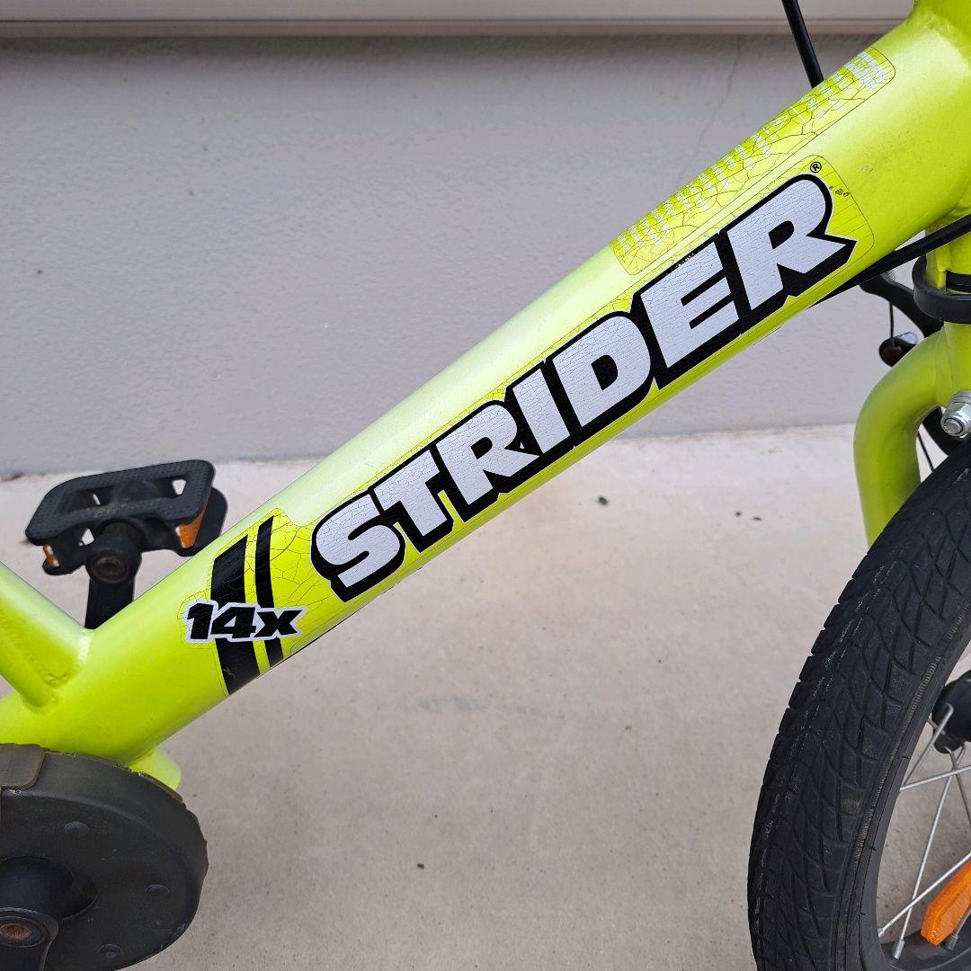 限定色　STRIDER 14x イエロー ライム　キッズバイク　ランバイク