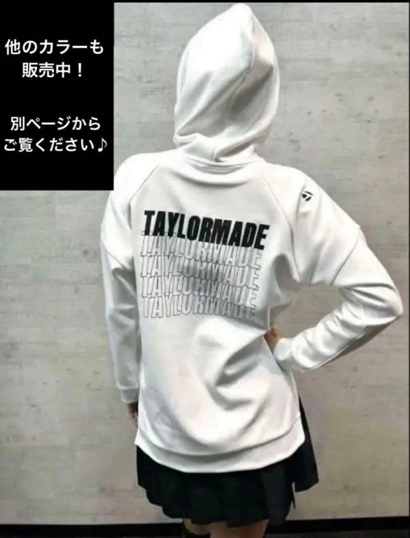 【TaylorMade】新品✨M フード付きロゴトレーナー　スリット付き　秋冬