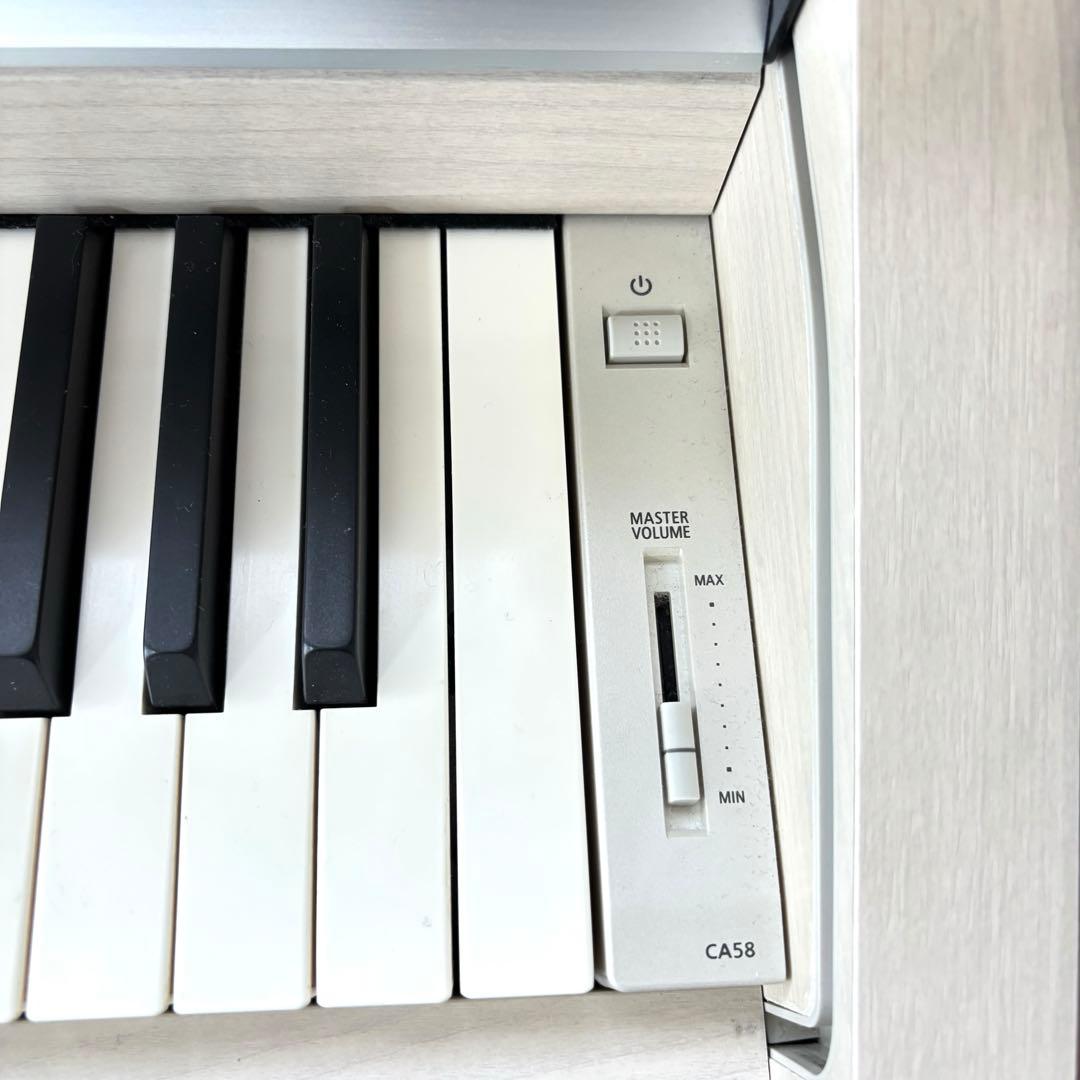 送料無料！KAWAI CA58A ホワイトデジタルピアノ 電子ピアノ カワイ