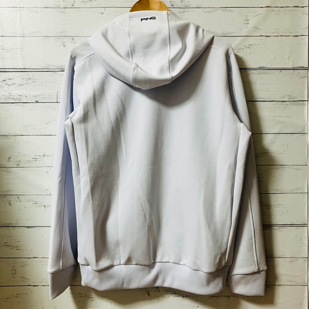 ピン PING フルジップフーディジャケット ゴルフ ホワイト Lサイズ