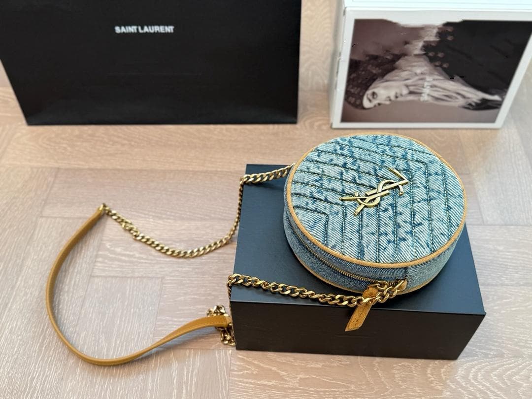 美品 デニム ショルダーバッグ