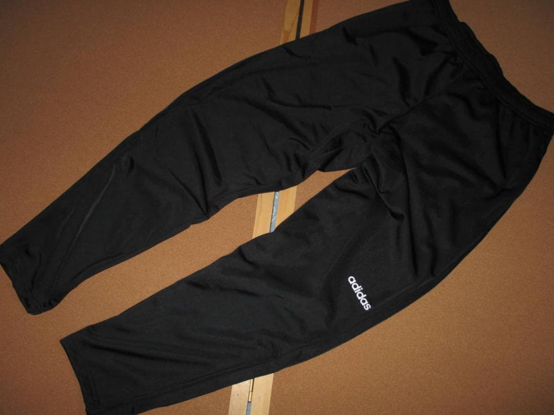 XL O アディダス 定番 ウォームアップ ジャージ 上下セット ウインド 黒