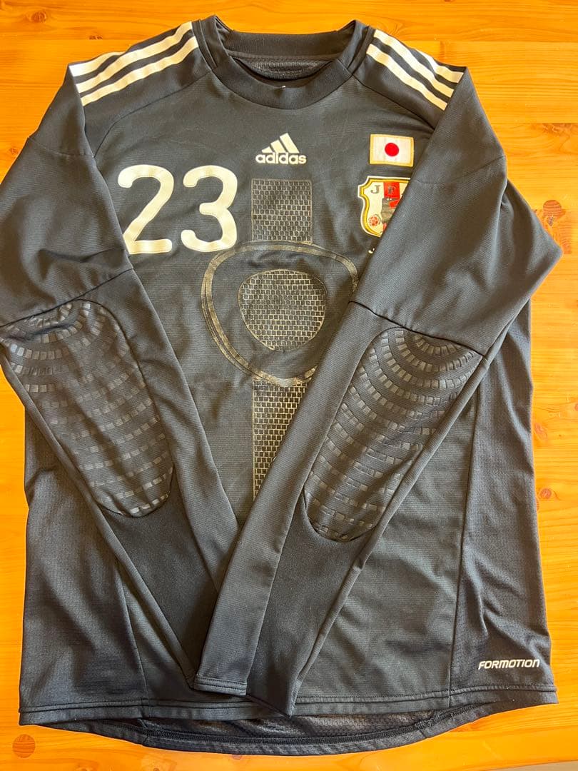 日本代表 2010 GK オーセンティック長袖 #23 川口能活 直筆サイン入り