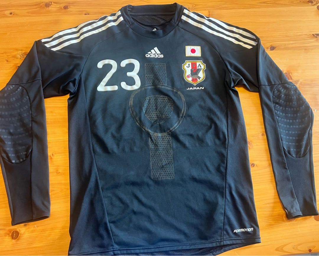 日本代表 2010 GK オーセンティック長袖 #23 川口能活 直筆サイン入り