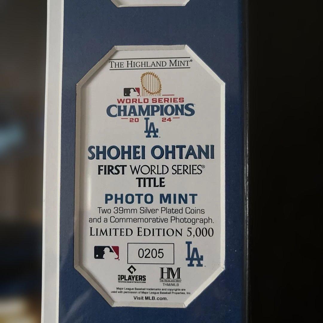 世界5000個 大谷翔平 2024ワールドチャンピオン ダブルフォトミント