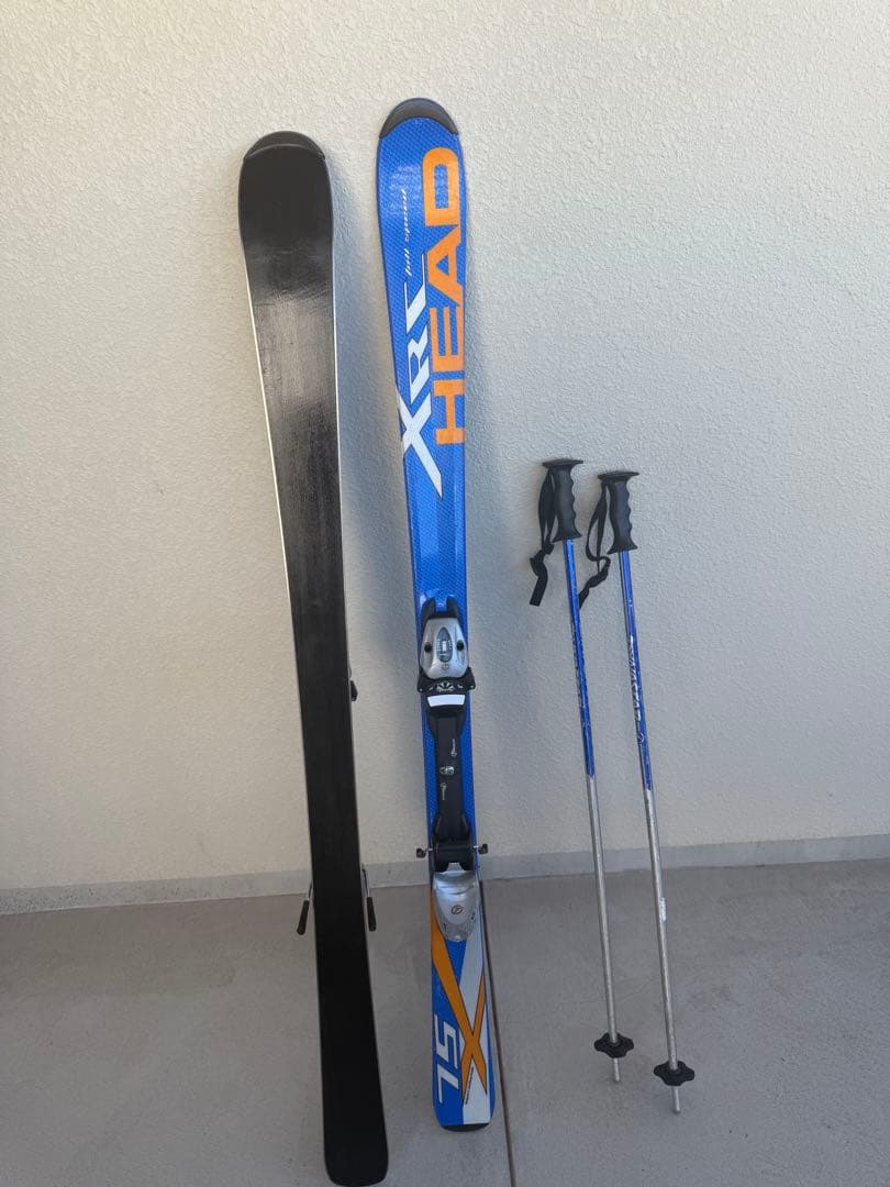 HEAD XRC 75 スキー 137cm ポール94cm付き