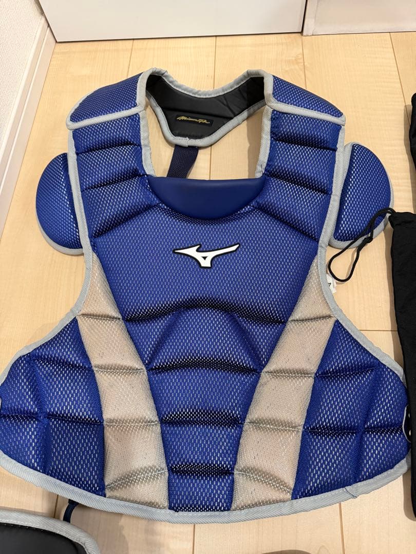 Mizuno pro 軟式キャッチャー防具セット 青 JSBR