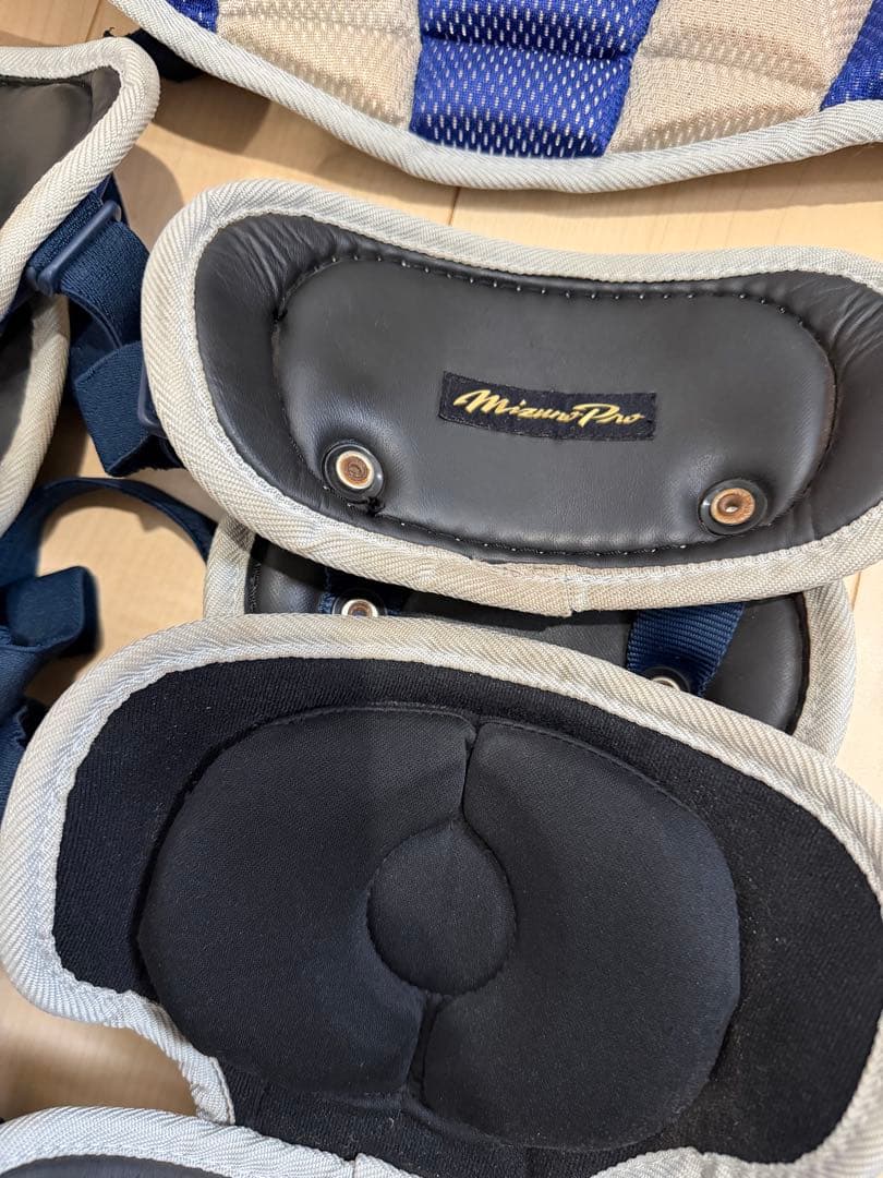 Mizuno pro 軟式キャッチャー防具セット 青 JSBR