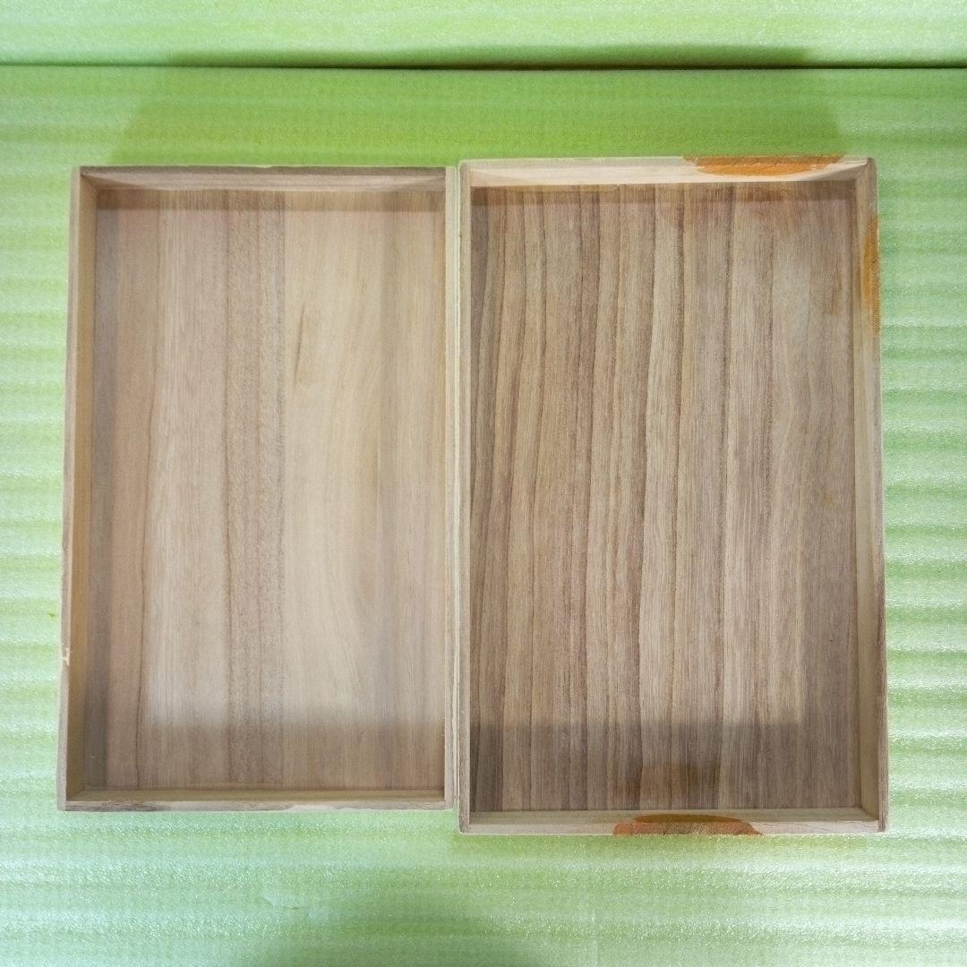 Botany painting　ボタニーペインティング　木製小物入れ　木箱　2個