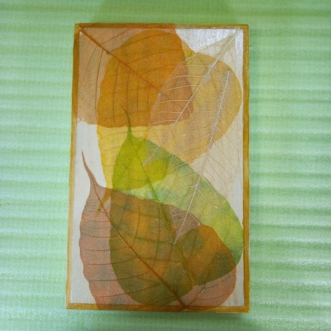 Botany painting　ボタニーペインティング　木製小物入れ　木箱　2個