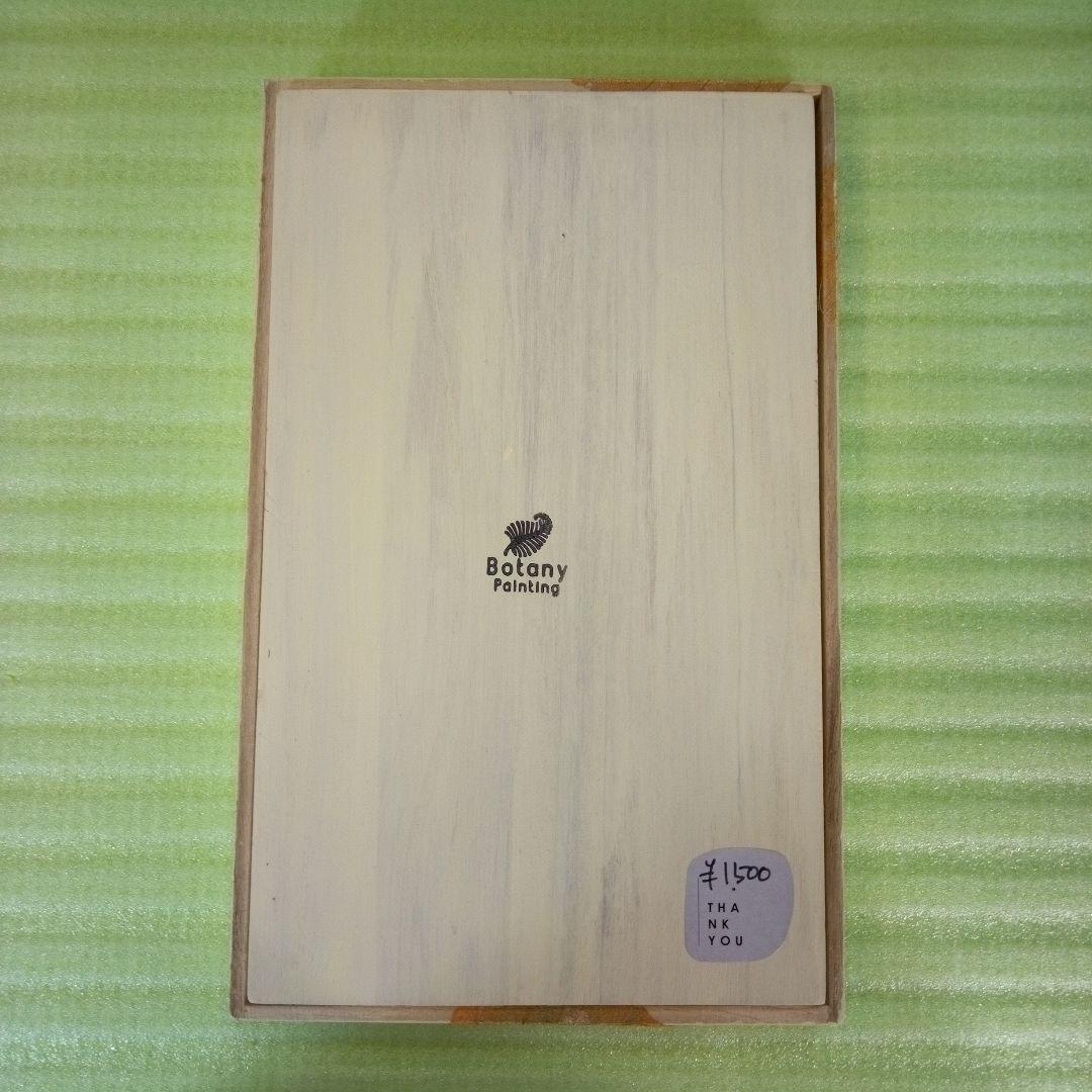 Botany painting　ボタニーペインティング　木製小物入れ　木箱　2個