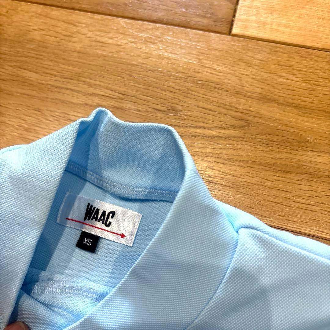 WAACワック★シンプルでオシャレな鹿の子モックネックシャツ★XSサイズ