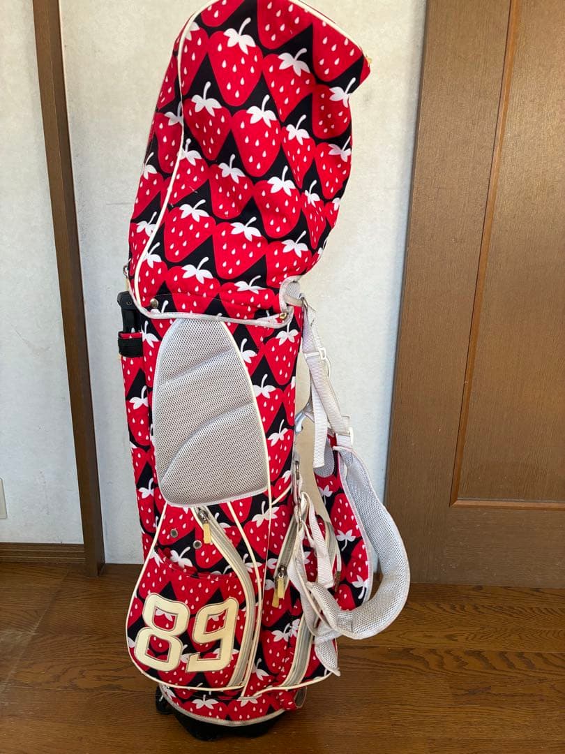 パーリーゲイツ　いちご柄 ゴルフバッグ 89 おまけ付き