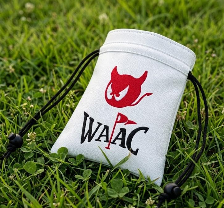 WAAC ゴルフ巾着バッグ 小飛侠デザイン 防水 軽量 韓国風 完売人気 美品✨