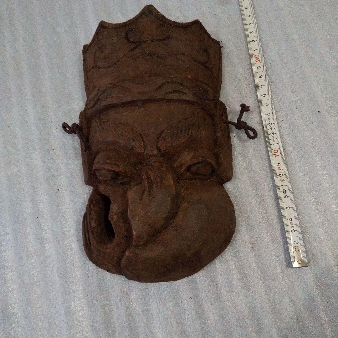 中国　古玩具　 中国面 　珍品面　古木彫り
