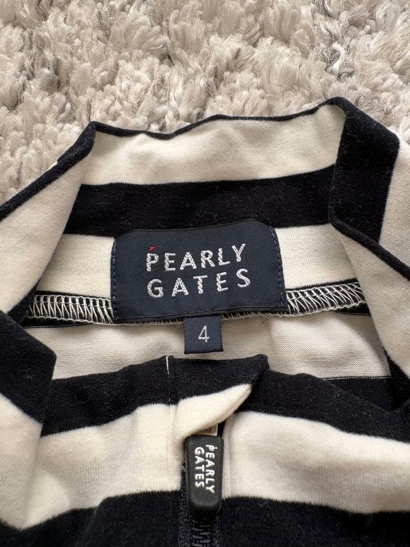 【値下！】PEARLY GATES ストライプ ハーフジップ セーター サイズ4