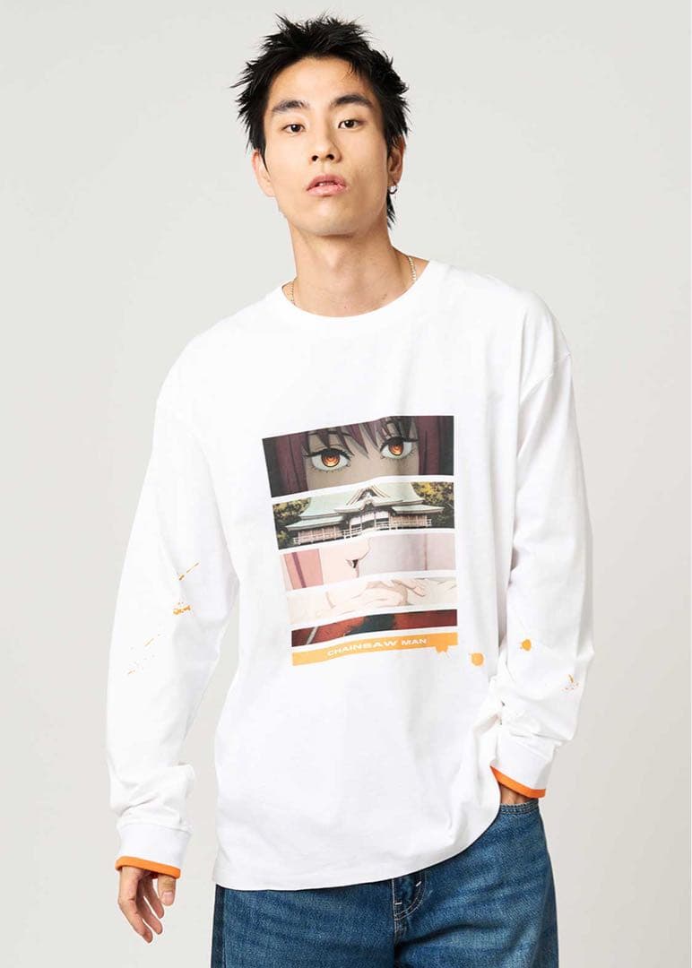 graniph グラニフ チェンソーマン マキマ 長袖Tシャツ ロンT