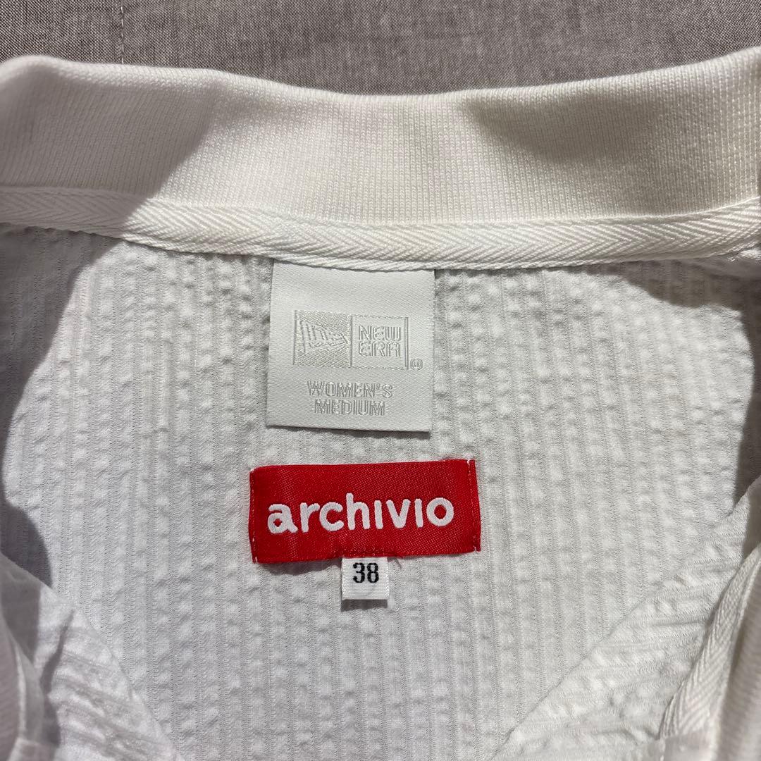 ARCHIVIO ✖️NEWERR ポロシャツ 38 ホワイト