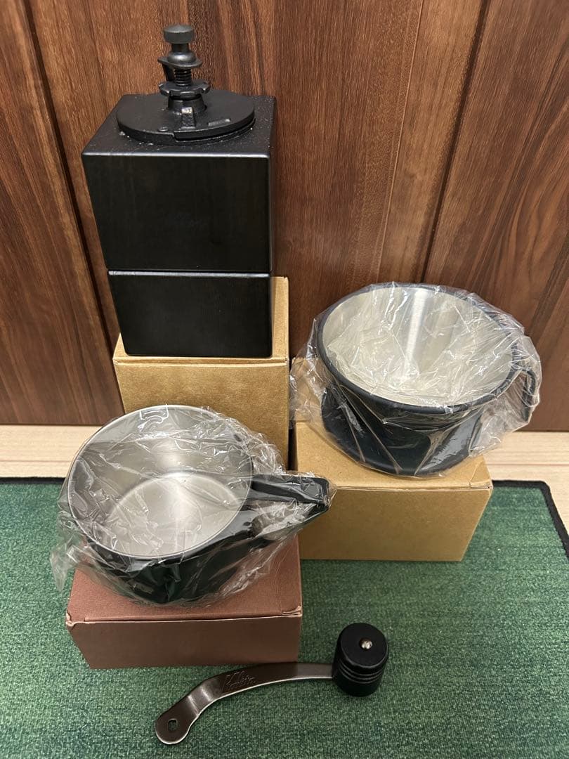 カリタブラック3点セット(WDS-185、キャンピングマグ、キュービックミル)