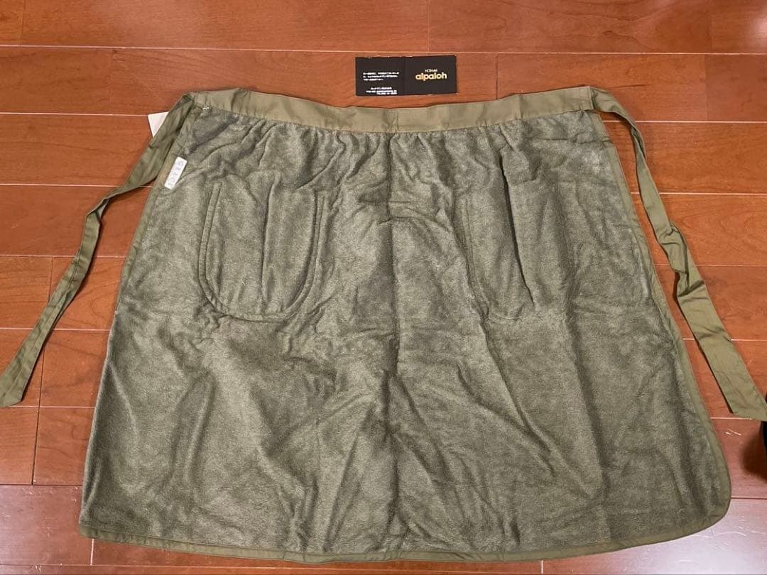 ★半額以下超お得★【ホットマン】【新品タグ付き】エプロン黒とカーキ２枚セット