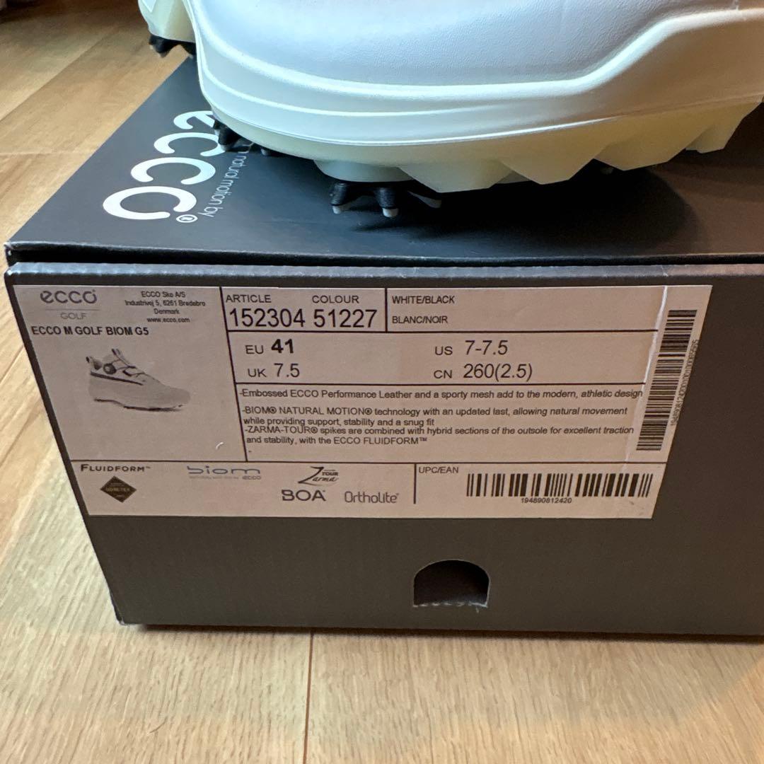 新品　ecco エコー バイオムG5 BOA ソフトスパイク鋲タイプ 41