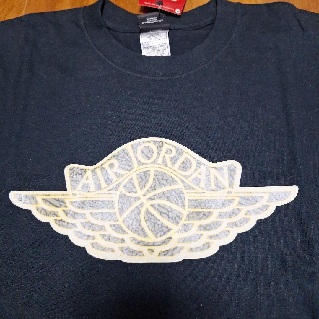 AIR JORDAN　エアジョーダン　黒Tシャツ　LA購入　ウイングロゴ　L
