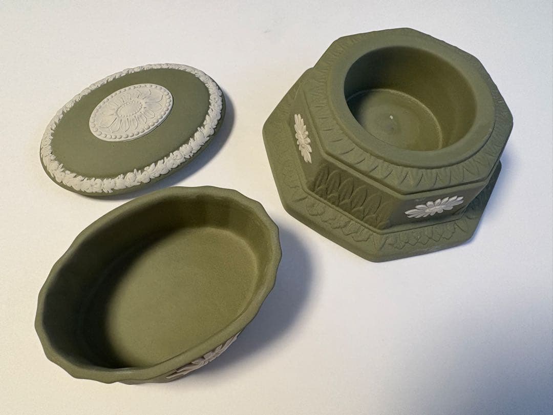 WEDGEWOOD ジャスパーウエア　アクセサリーケース　キャンドルホルダー