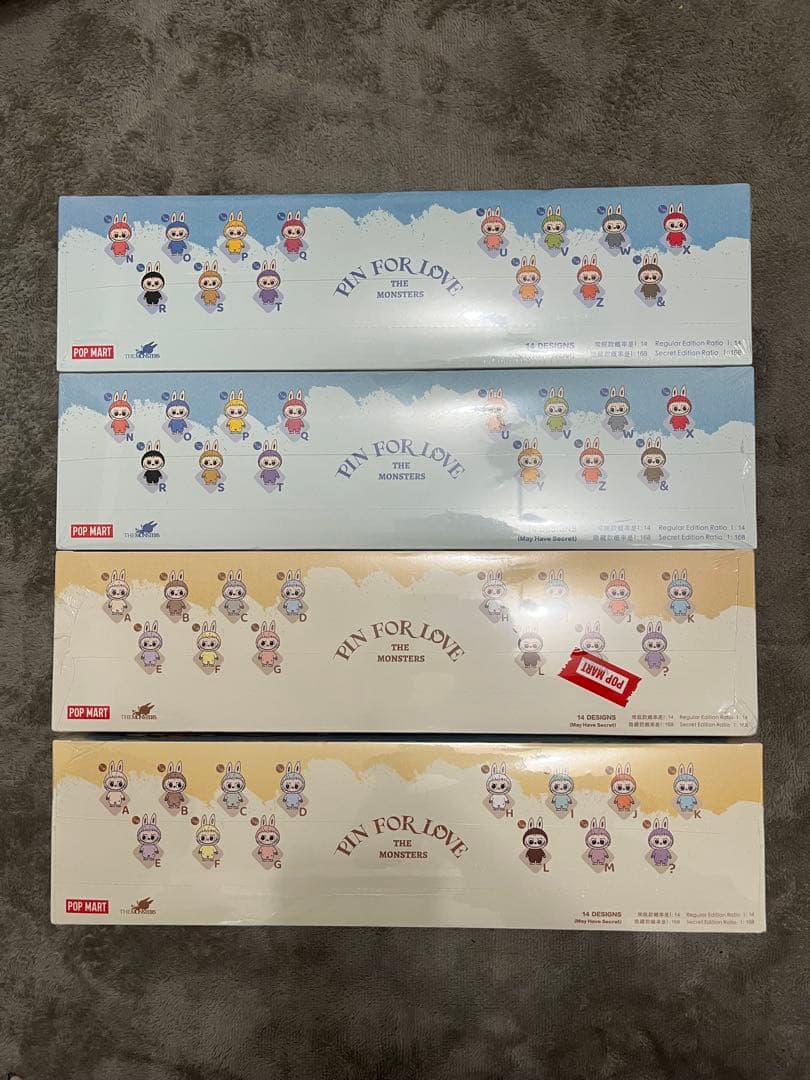 ラブブ PIN FOR LOVEぬいぐるみ(A-M) アソートボックス 3box