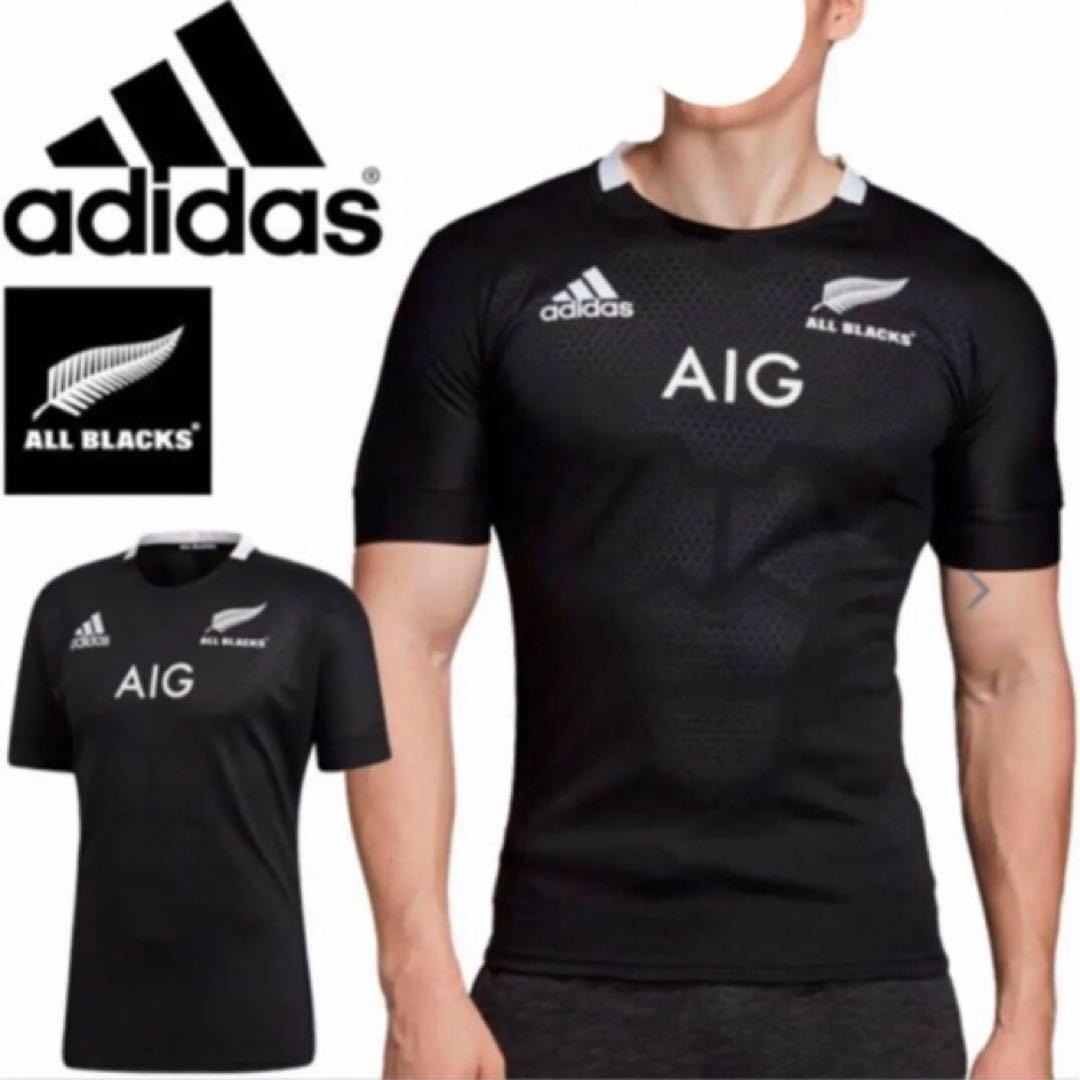 adidas アディダス オールブラックス　トレーニングシャツ　ラグビー