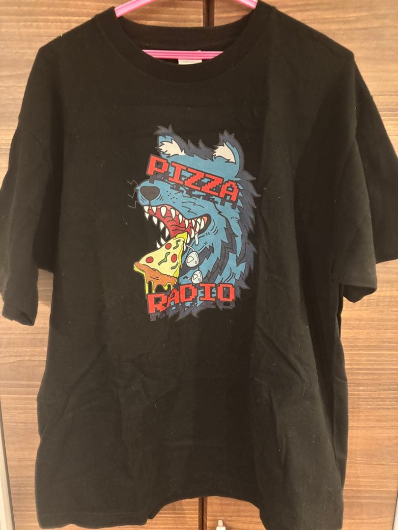 【ピザラジ】PIZZA RADIO ピザラジオTシャツ XL ブラック