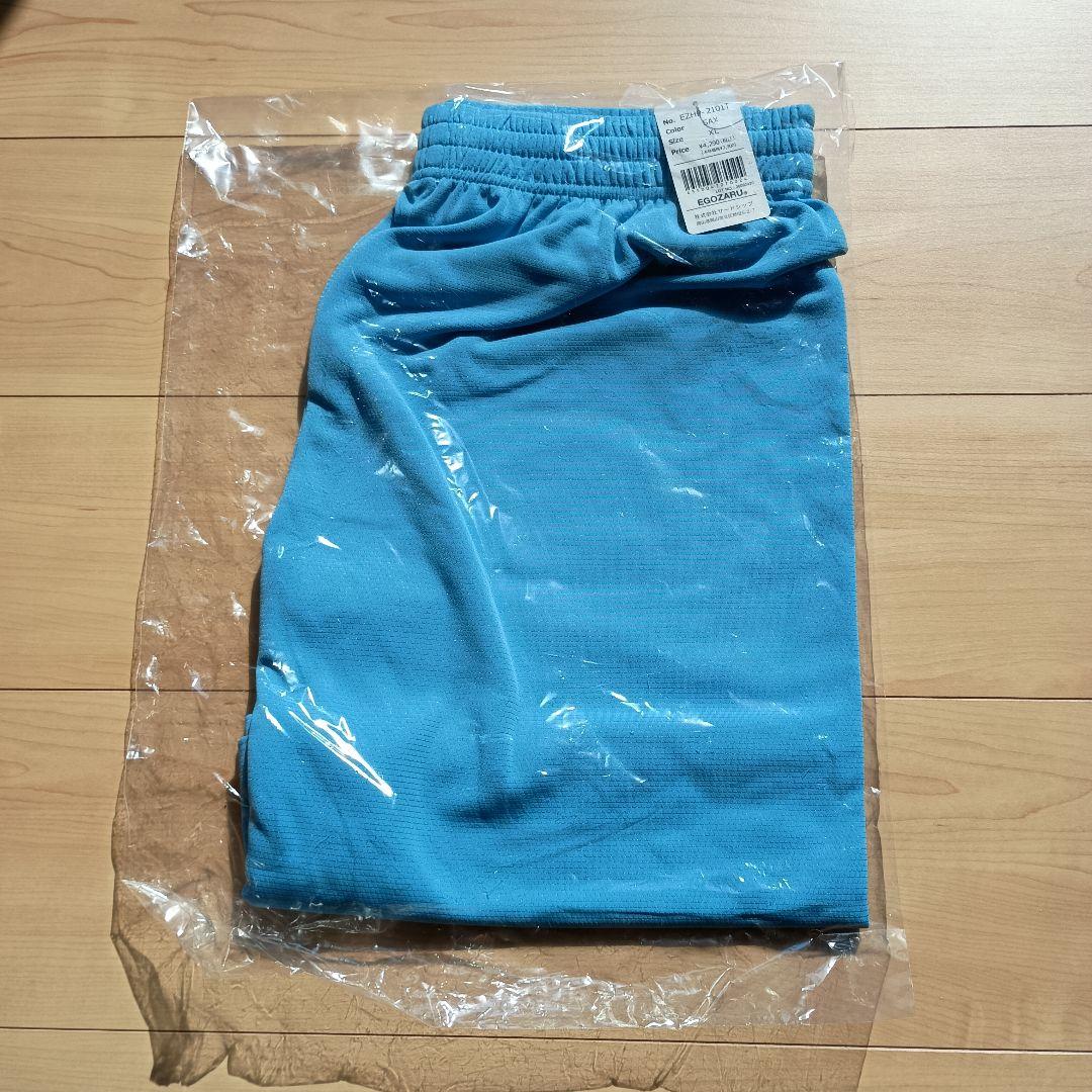 【新品未開封品】エゴザル　バスケ　セットアップ　バスパン　Tシャツ 水色　黒