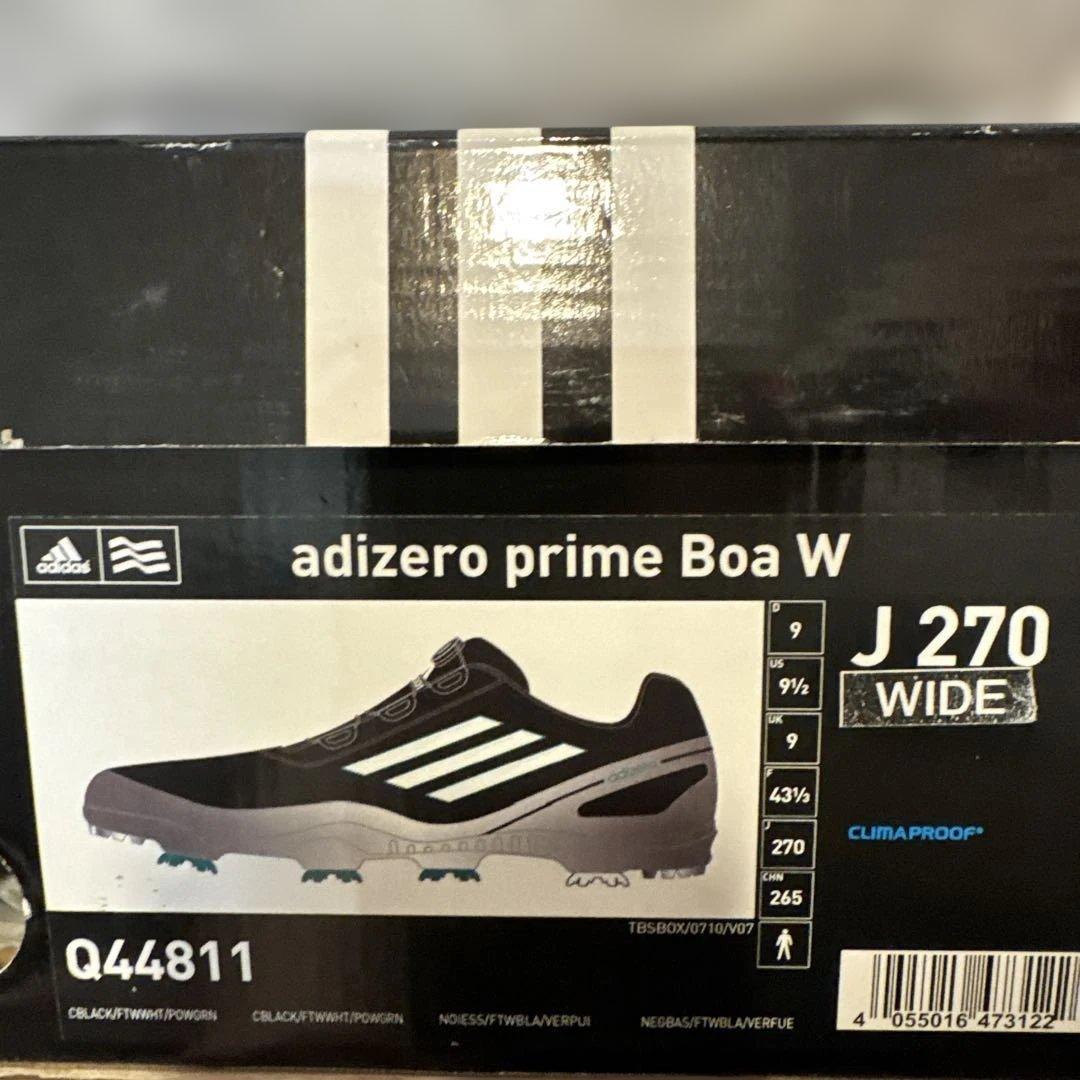 新品　adidas ゴルフシューズ adizero prime Boa wide