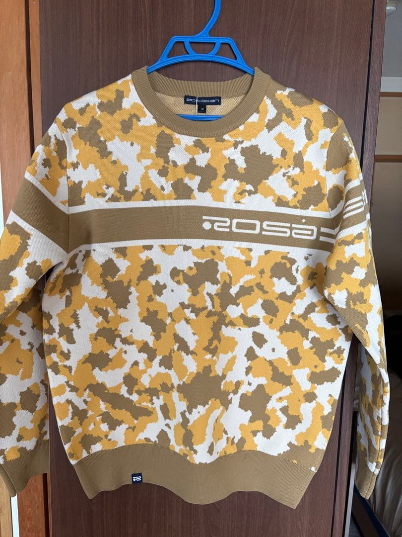 【新品・半額以下】ロサーセン カモフラージュ ゴルフセーター 定価16,500円