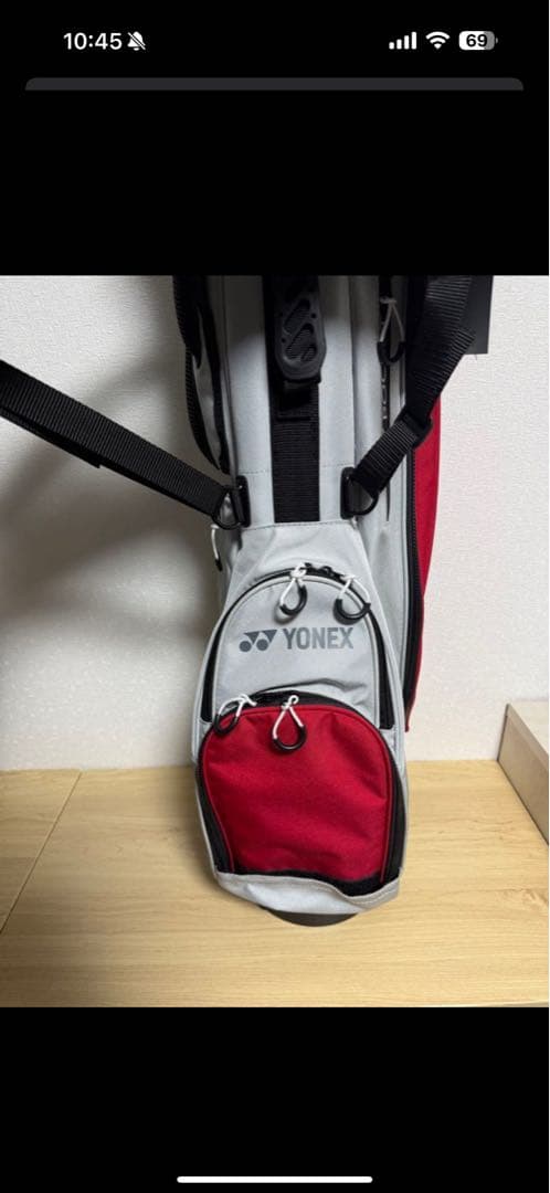 YONEX キャディバッグ レッド グレー