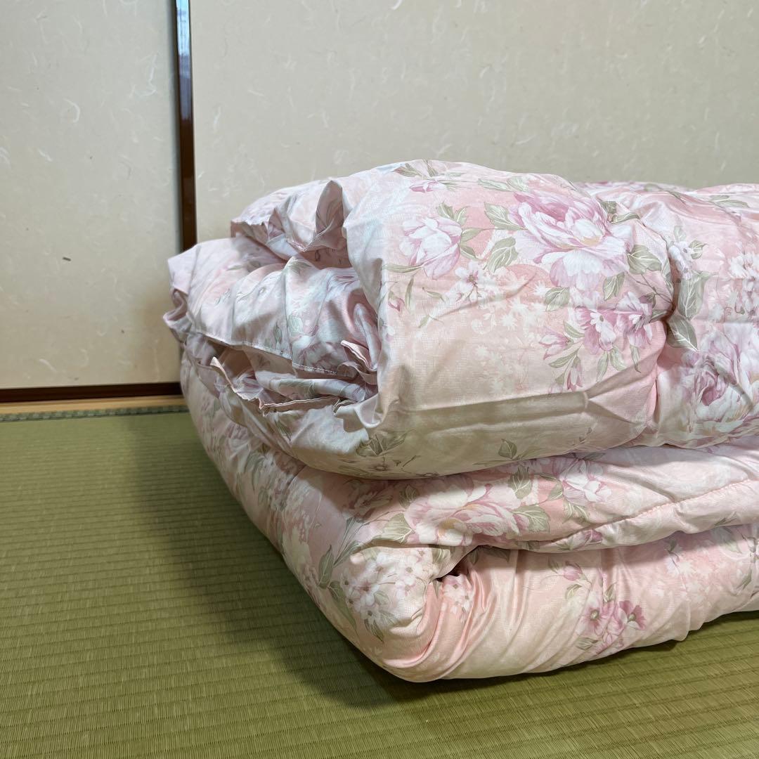 美品　西川リビング　羊毛掛布団　ダブル　190✖️210