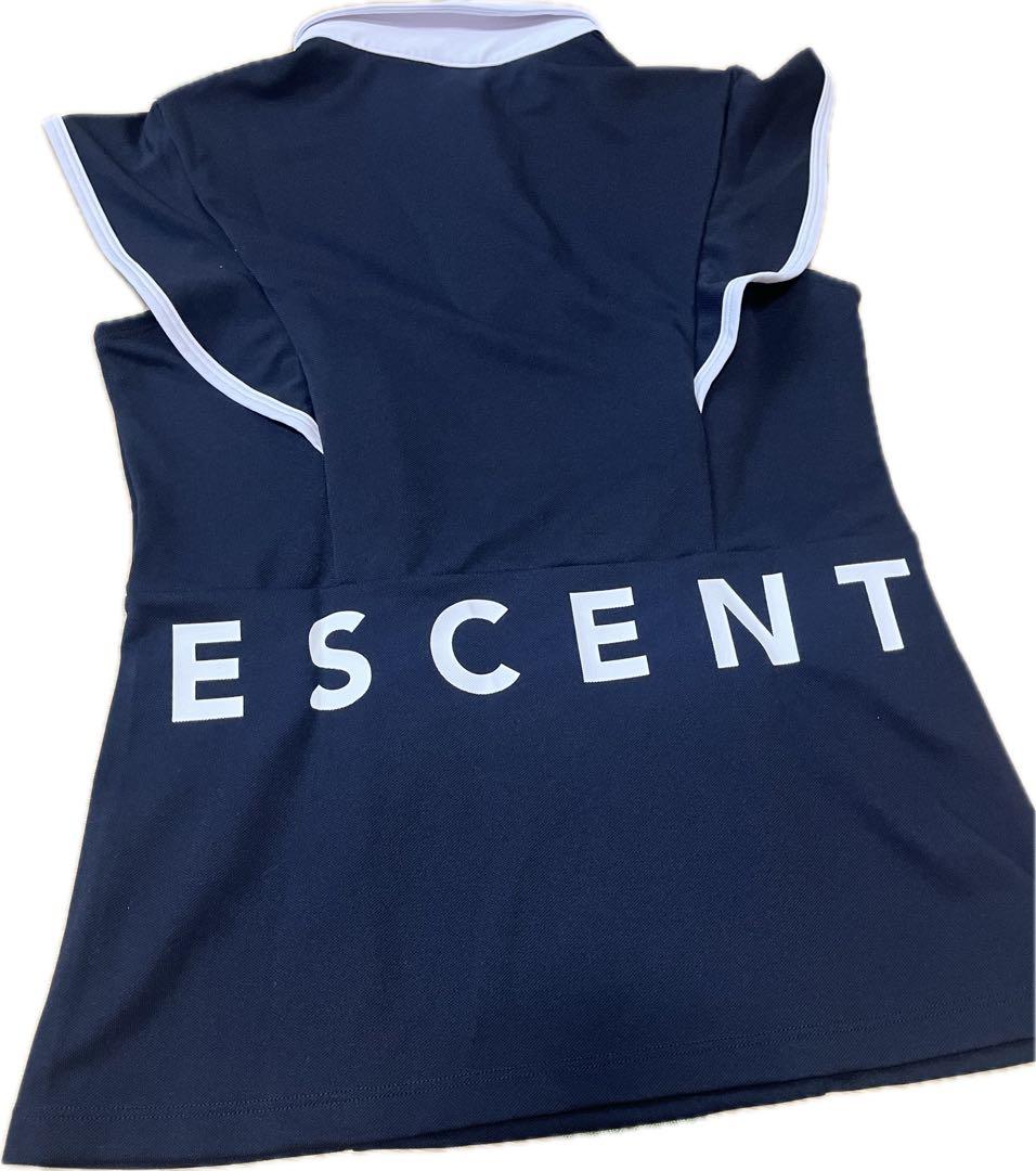 DESCENTE GOLF フリル付きポロシャツ M